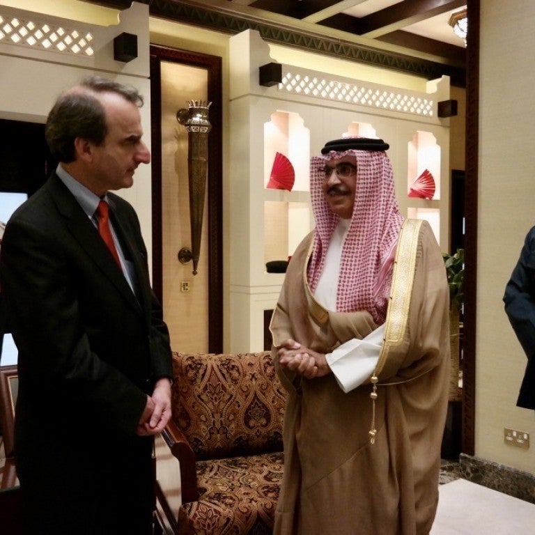 Photo of Jason Isaacson and UAE official
